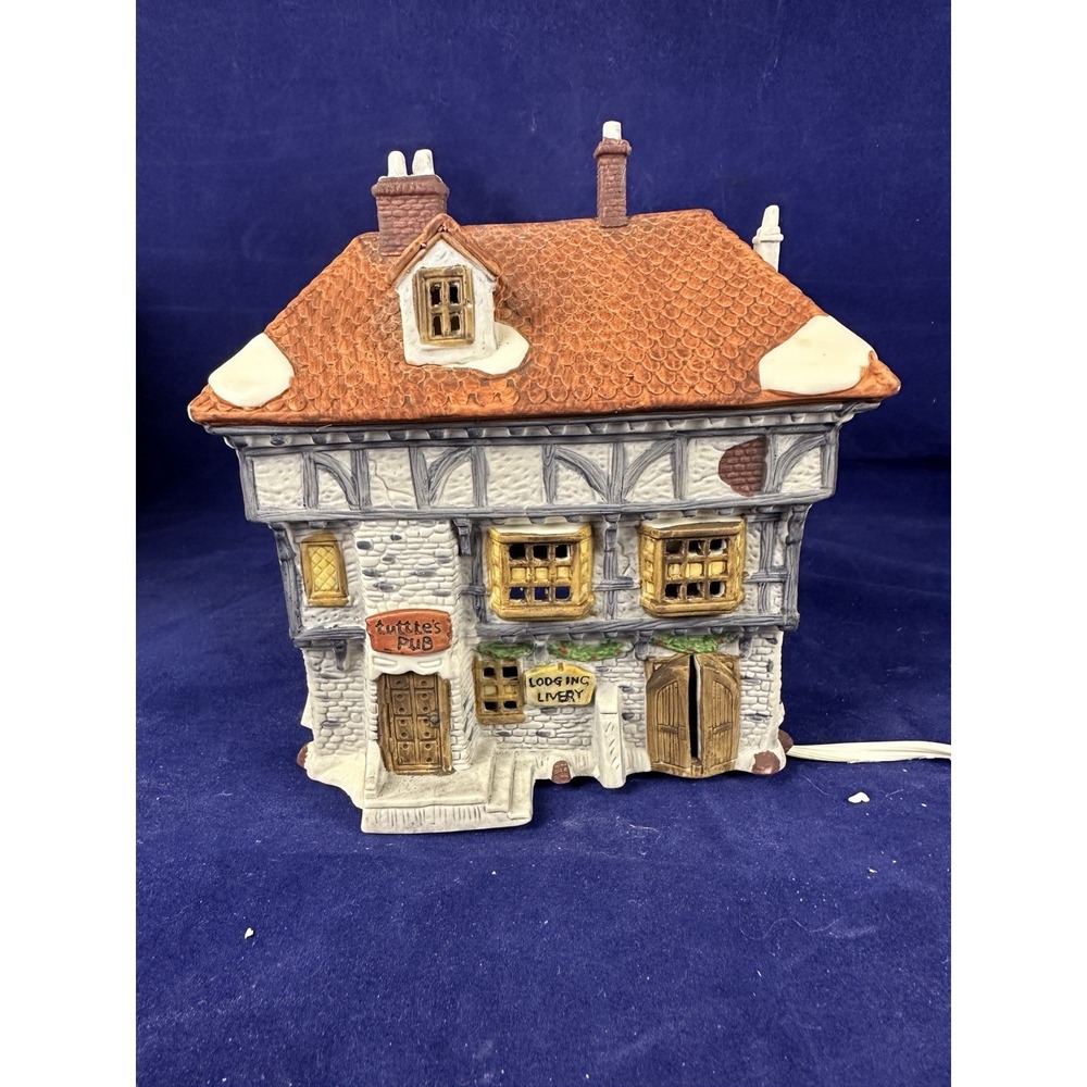 Dept 56 Heritage Village Dickens Lane Village Series Tuttle's Pub 6507-2 Retired - Picture 4 of 8